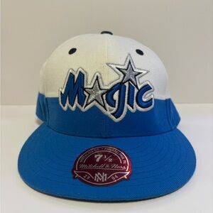 Mitchell & Ness Blue and White Magic Hat